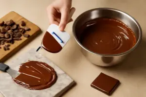 Come temperare il cioccolato senza termometro? Il trucco pratico per una copertura lucida