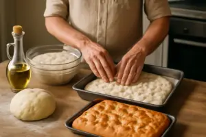 Come si fa la focaccia genovese originale? Passaggi fondamentali per un impasto sofficissimo