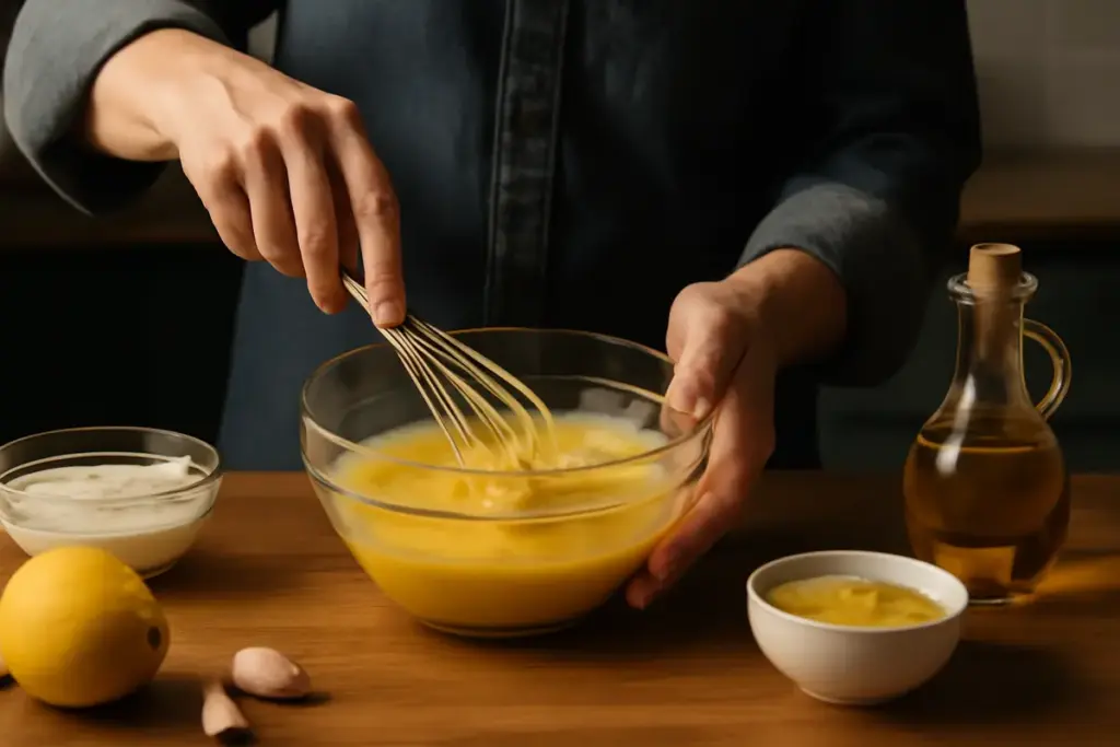 Emulsionare salse a mano: i gesti essenziali che fanno la differenza nella consistenza finale