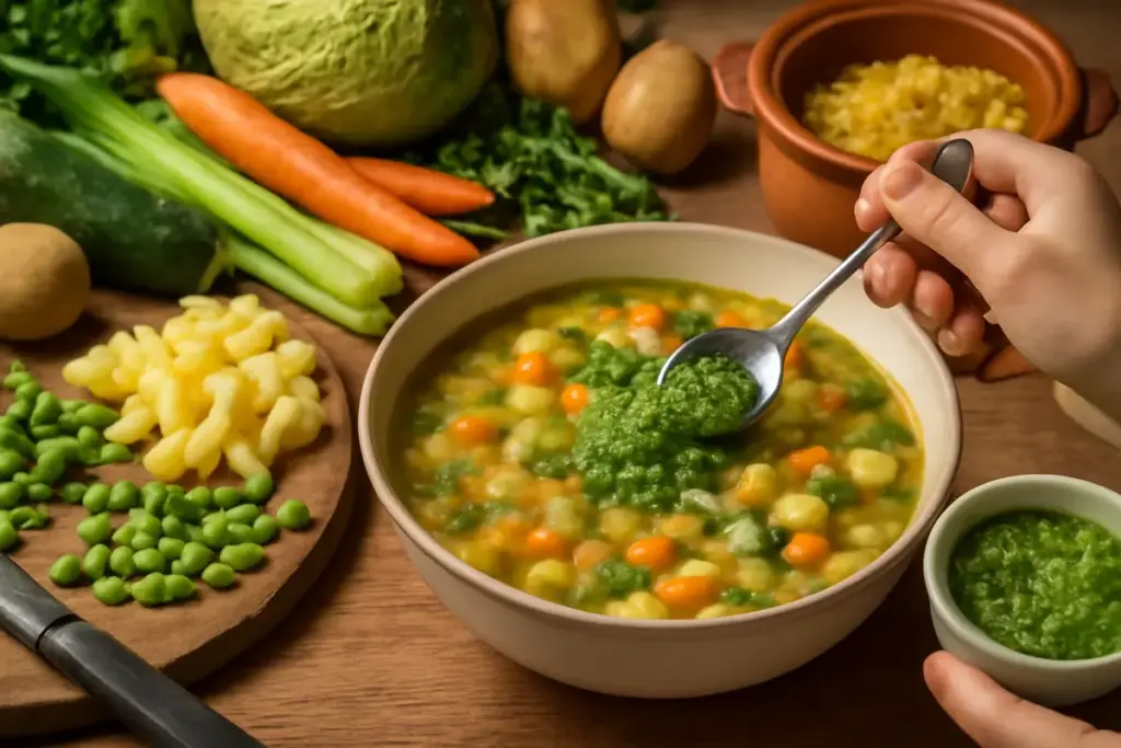 Come si fa il minestrone alla genovese tradizionale? La scelta del pesto che esalta il piatto