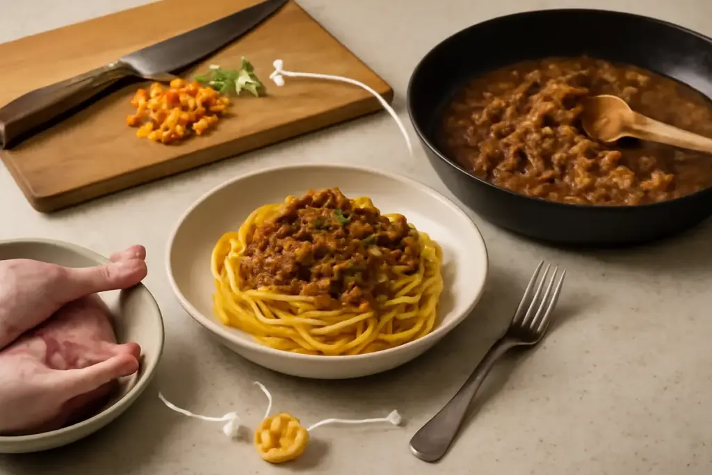 Tagliatelle al ragù d’anatra: passaggi precisi per ottenere un sugo ricco e bilanciato