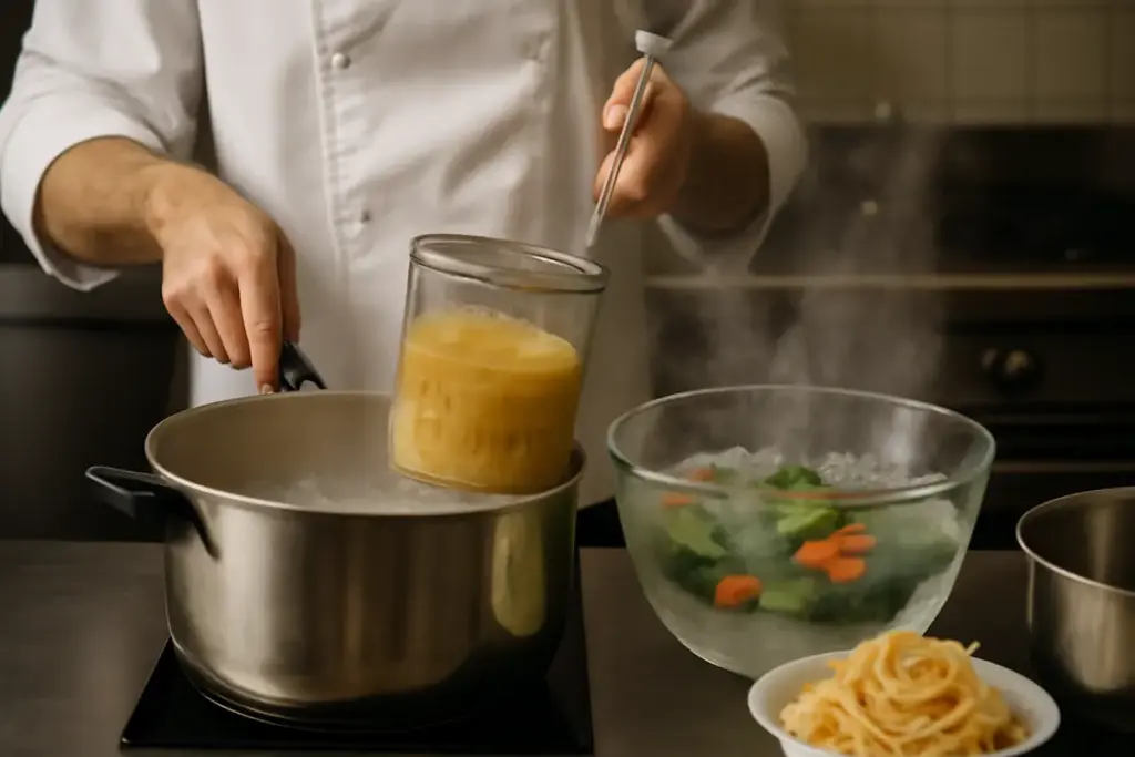 Come gestire correttamente lo shock termico in cucina? Migliora la consistenza di pasta e verdure