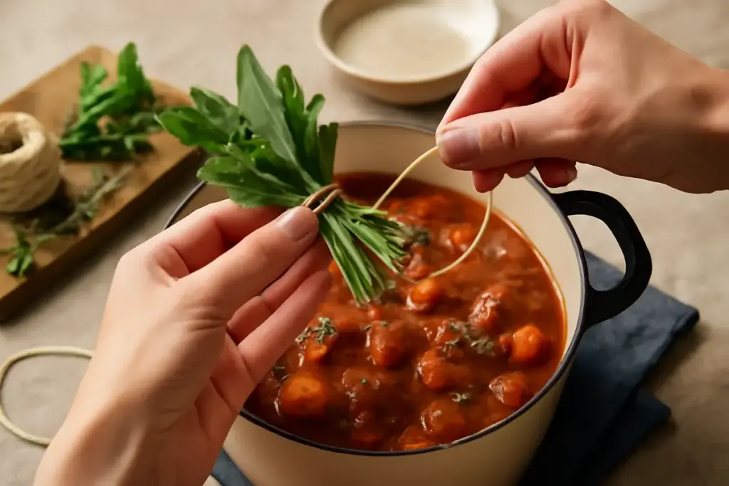 Insaporire con il bouquet garni: come montarlo e quando aggiungerlo per aromi naturali