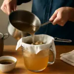 Filtrare brodi e salse: il metodo per un risultato limpido e professionale senza strumenti speciali